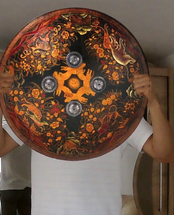 Painted Indian shield